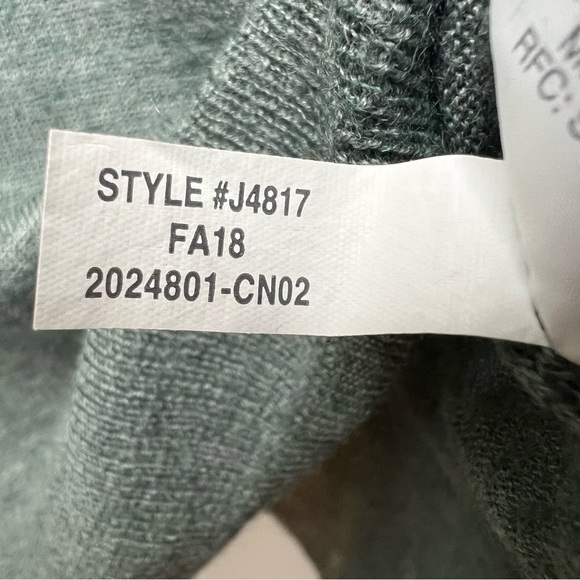 Madewell Merino Wool Blend Sweater Crew Neck Green Size M Essential Contemporary - Picture 9 of 10